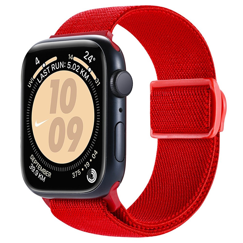 Gradient nylonový řemínek na Apple Watch Ultra/Ultra 2 49mm/SE/SE 2022/2023 44mm/9/8/7 45mm/6/5/4 44mm/3/2/1 42 mm - červený