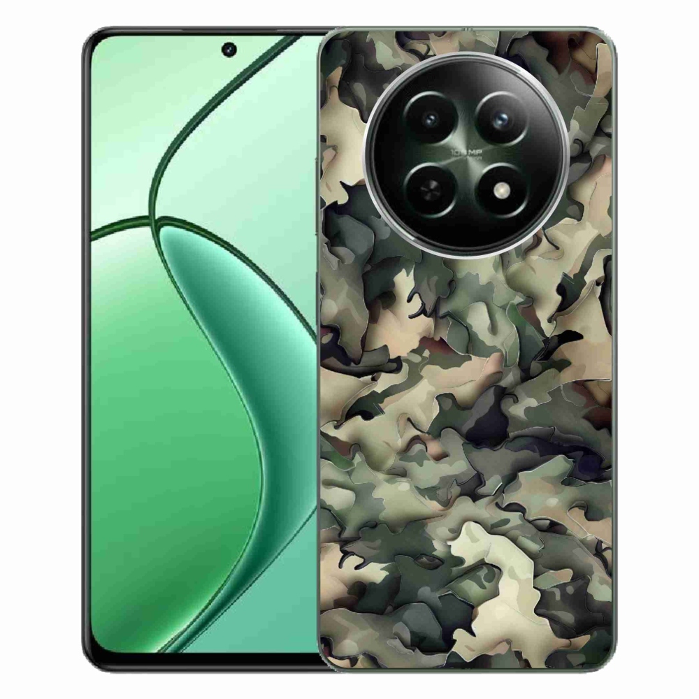 Gelový kryt mmCase na Realme 12 5G/12x 5G - maskáčový vzor 9
