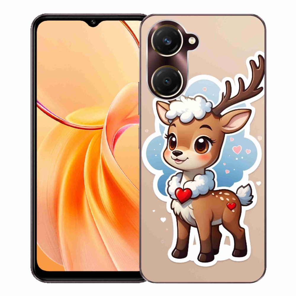 Gelový kryt mmCase na Vivo Y28s 5G - kreslený sob