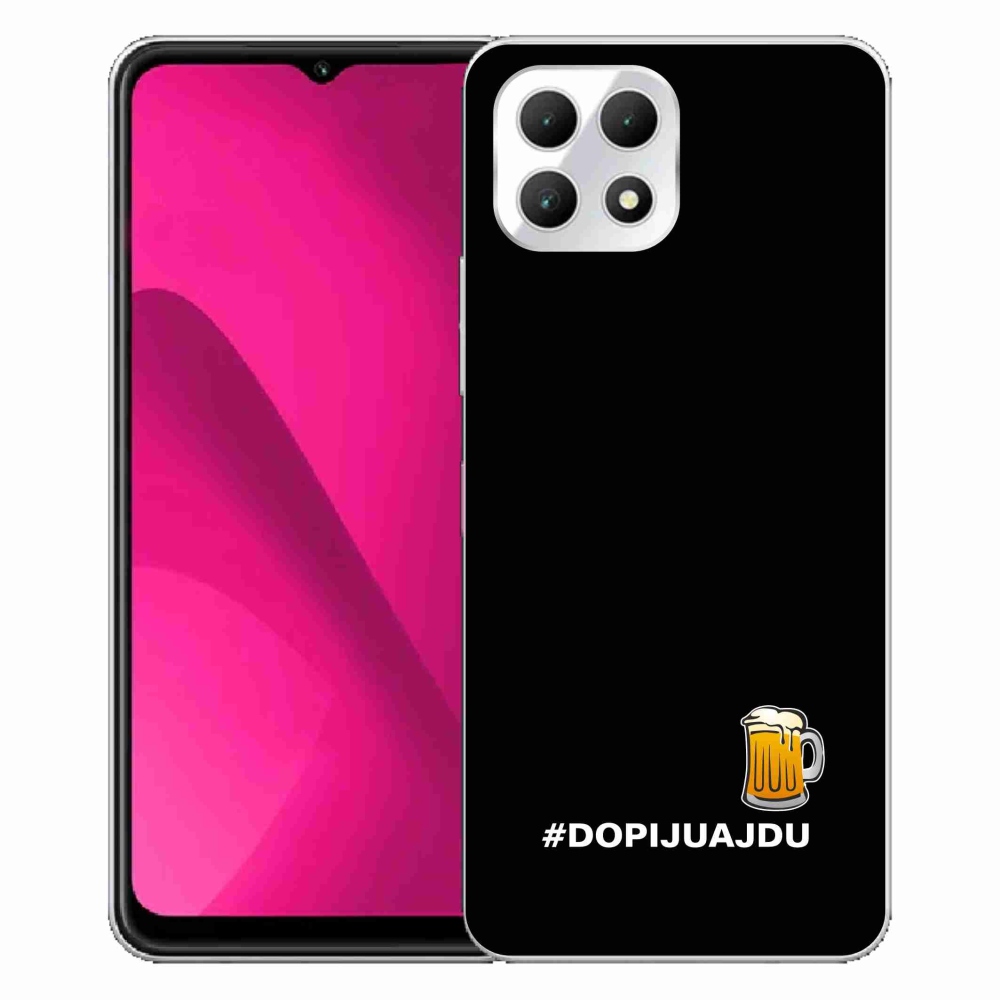 Gelový kryt mmCase na T-Mobile T Phone 2 - pivní motiv 1 černé pozadí