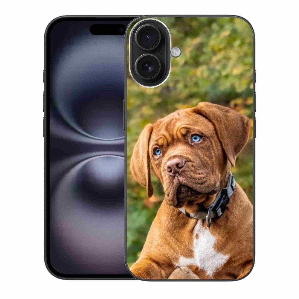 Gelový kryt mmCase na iPhone 16 Plus - štěně 
