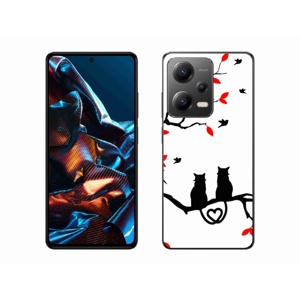 Gelový kryt mmCase na mobil Xiaomi Redmi Note 12 Pro 5G - kočičí láska