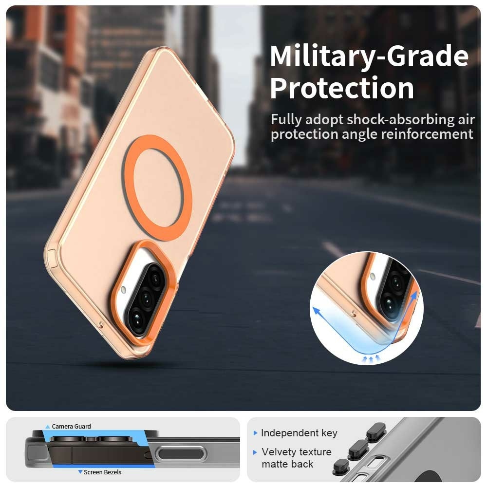 Candy gelový obal s MagSafe na Samsung Galaxy A26 5G - oranžový