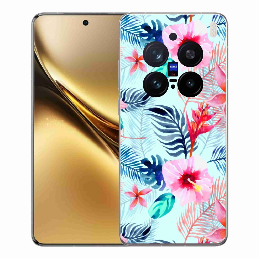 Gelový kryt mmCase na Vivo X200 Pro 5G - květiny