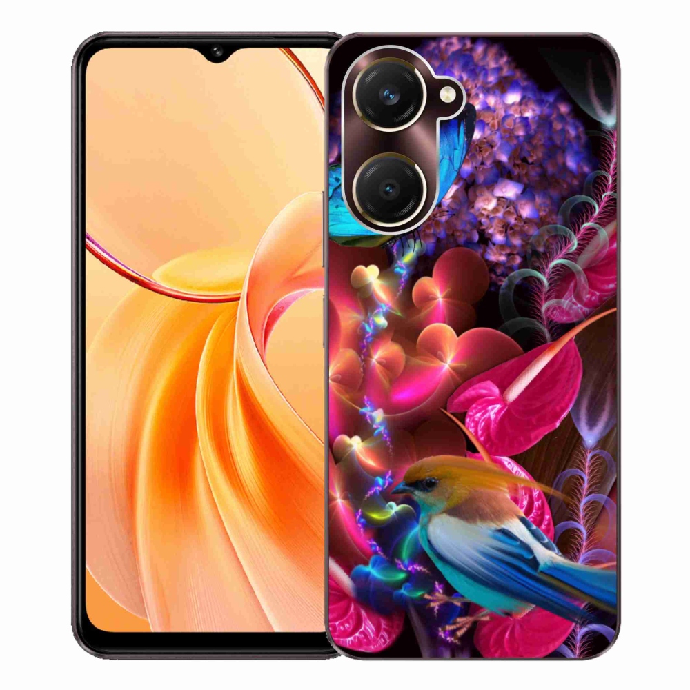 Gelový kryt mmCase na Vivo Y28s 5G - barevné květiny