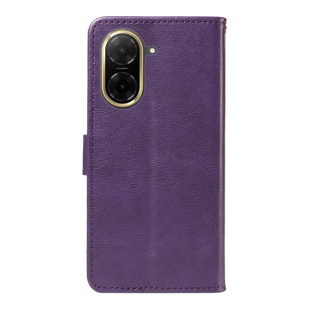 Wallet knížkové pouzdro na Xiaomi Redmi A5 (173.45x79.35x8.45mm) - fialové