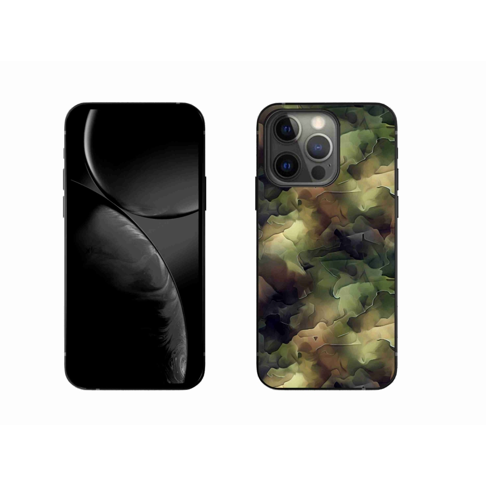 Gelový kryt mmCase na iPhone 13 Pro 6.1 - maskáčový vzor 10