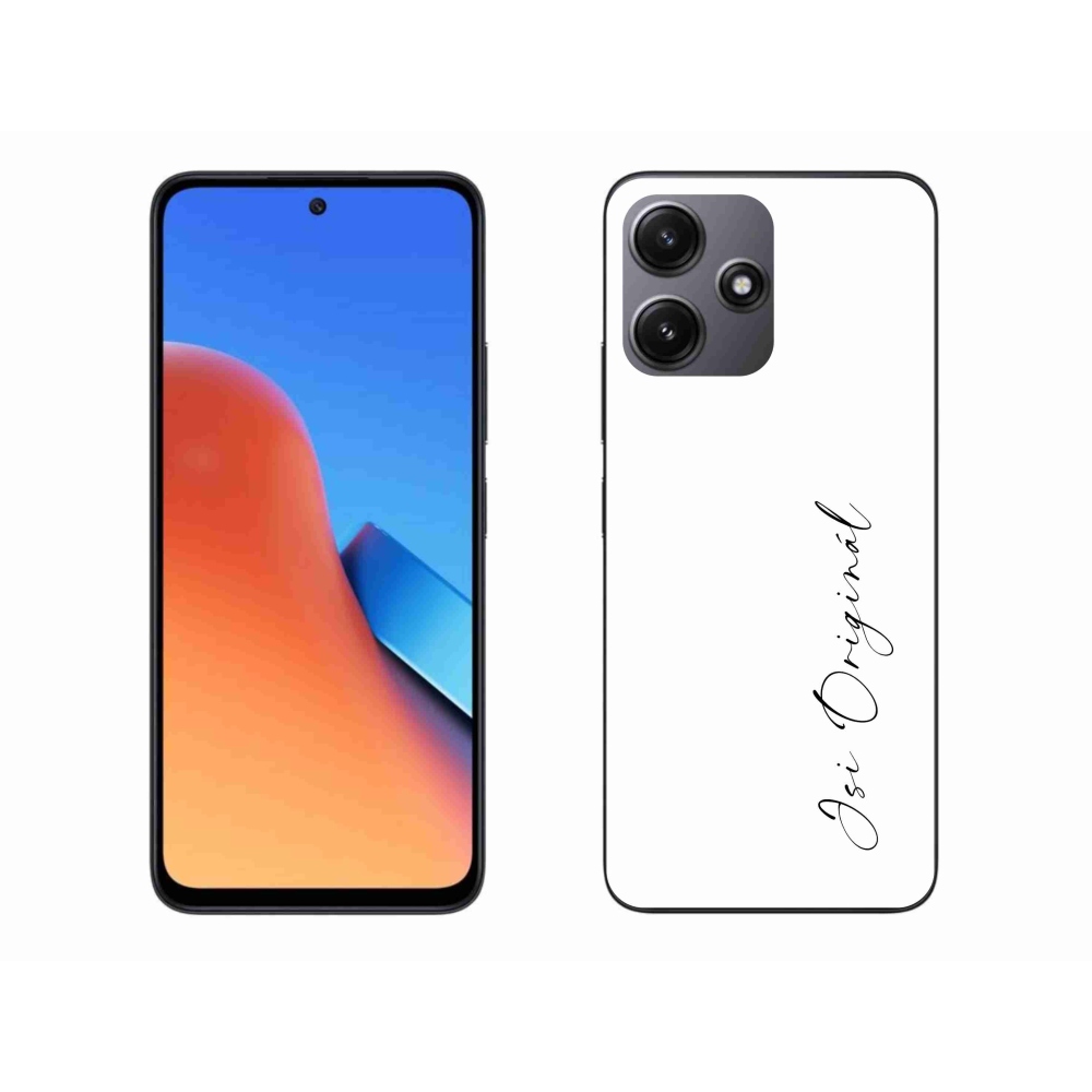 Gelový kryt mmCase na Xiaomi Redmi 12 5G - jsi originál bílé pozadí