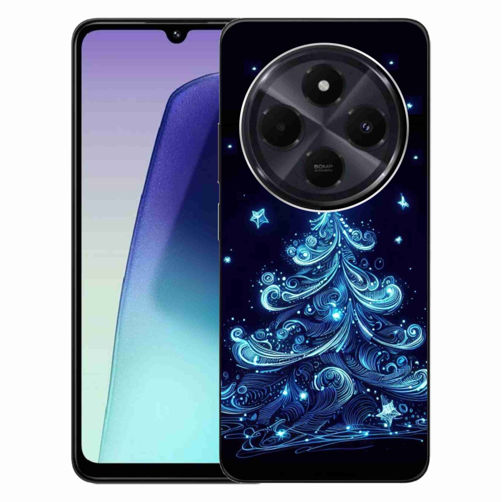 Gelový kryt mmCase na Xiaomi Redmi 14C/Poco C75 - neonový vánoční stromek 4