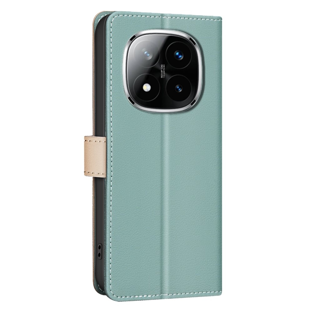 BNF DUO knížkové pouzdro na Xiaomi Redmi Note 14 Pro - zelené