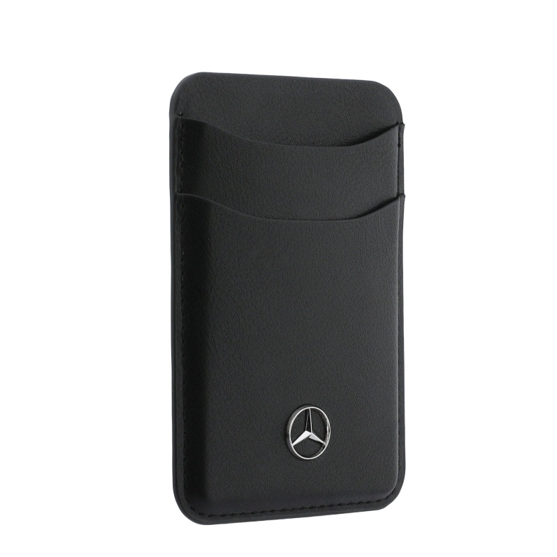Mercedes PU Leather MagSafe Card Holder Peněženka Black