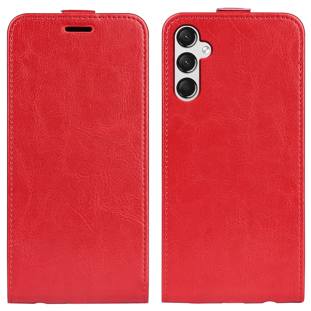 Vertical knížkové pouzdro na Samsung Galaxy A25 5G - červené
