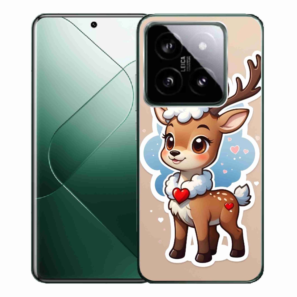 Gelový kryt mmCase na Xiaomi 14 Pro - kreslený sob