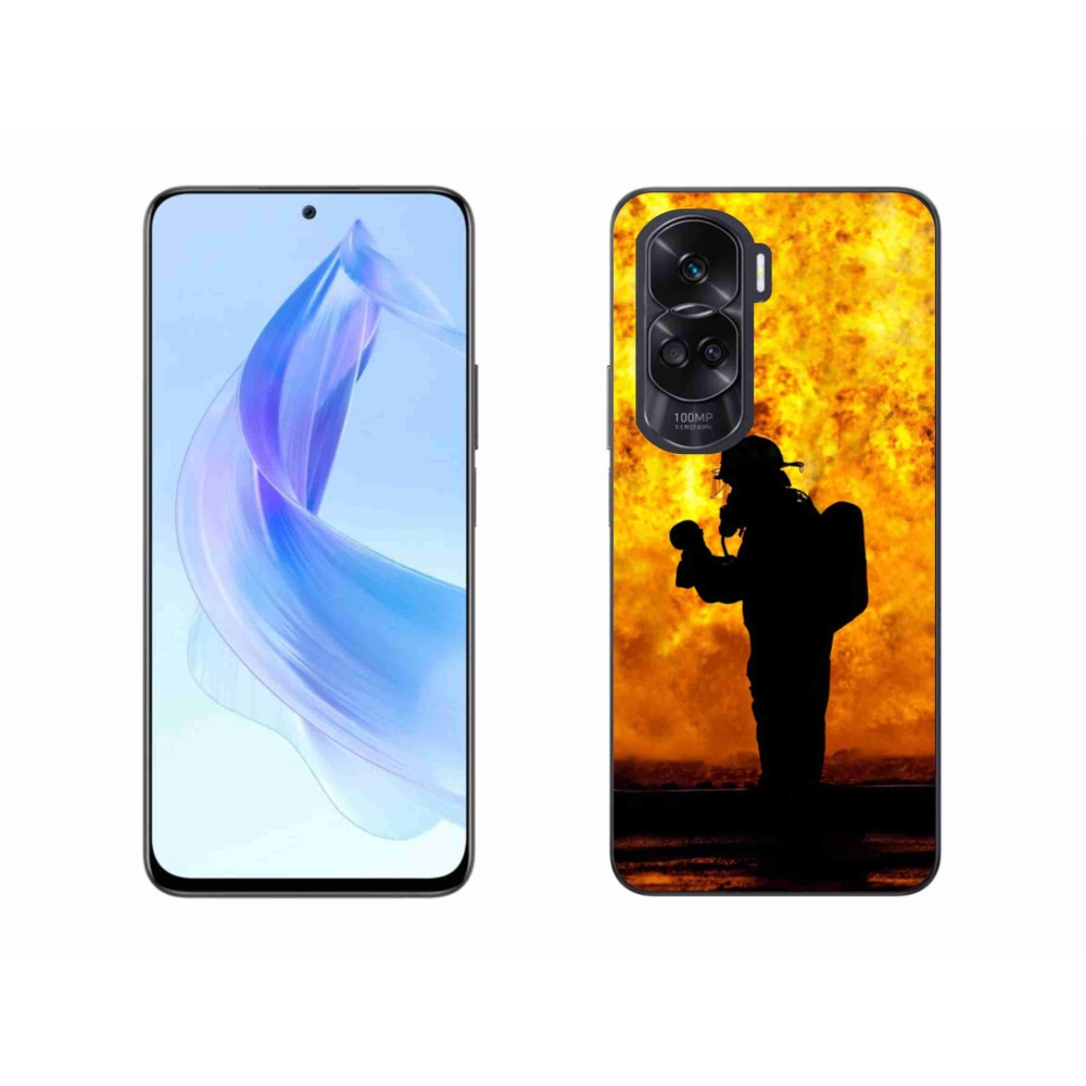 Gelový kryt mmCase na Honor 90 Lite - hasič