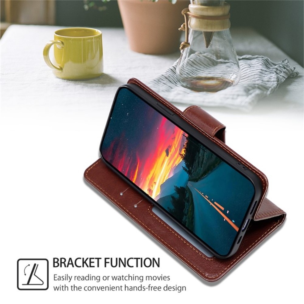 Case knížkové pouzdro na Huawei Nova 12i - hnědé