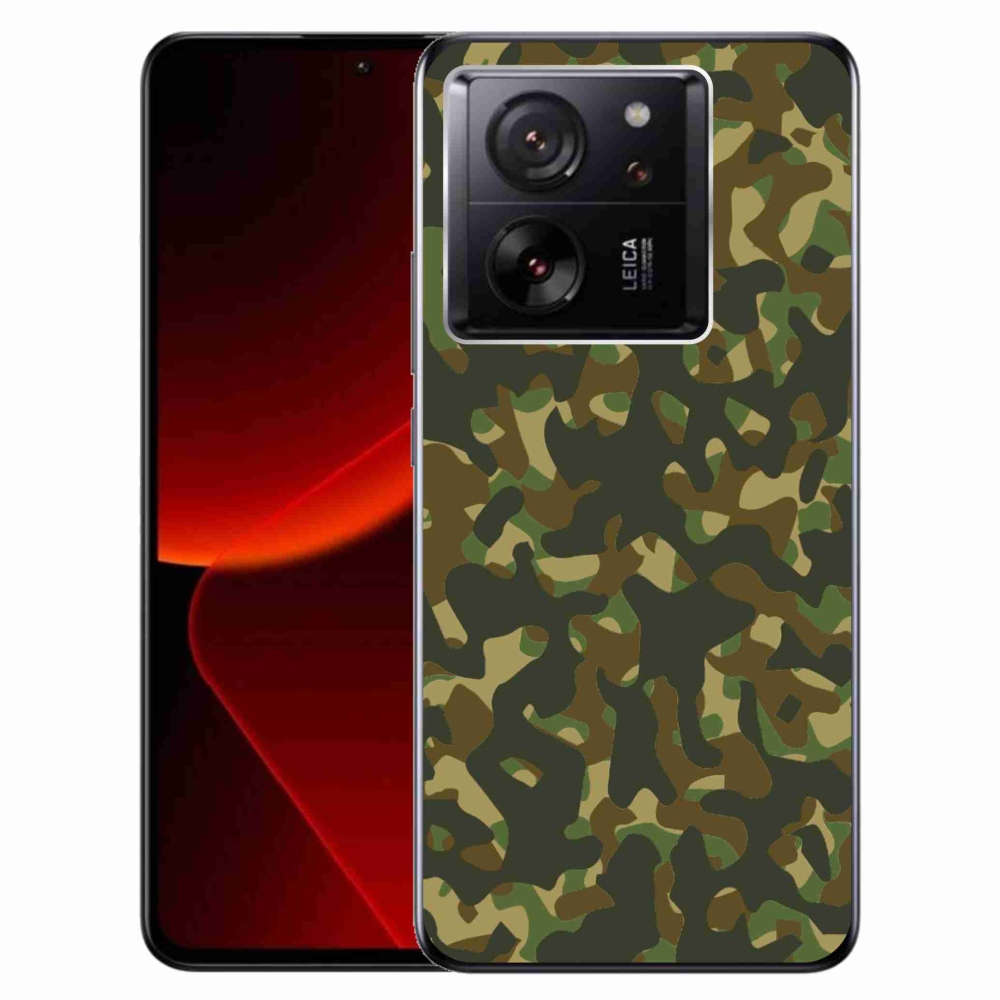 Gelový kryt mmCase na Xiaomi 13T/13T Pro - maskáčový vzor 1