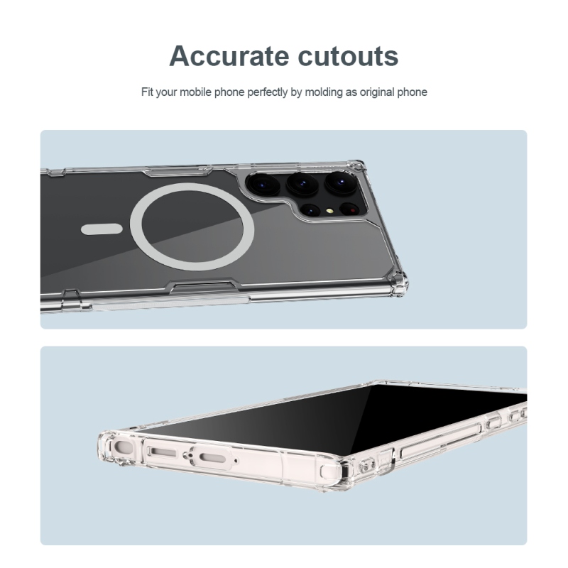 Nillkin Nature TPU PRO Magnetic Kryt pro Samsung Galaxy S23 Ultra - průhledný