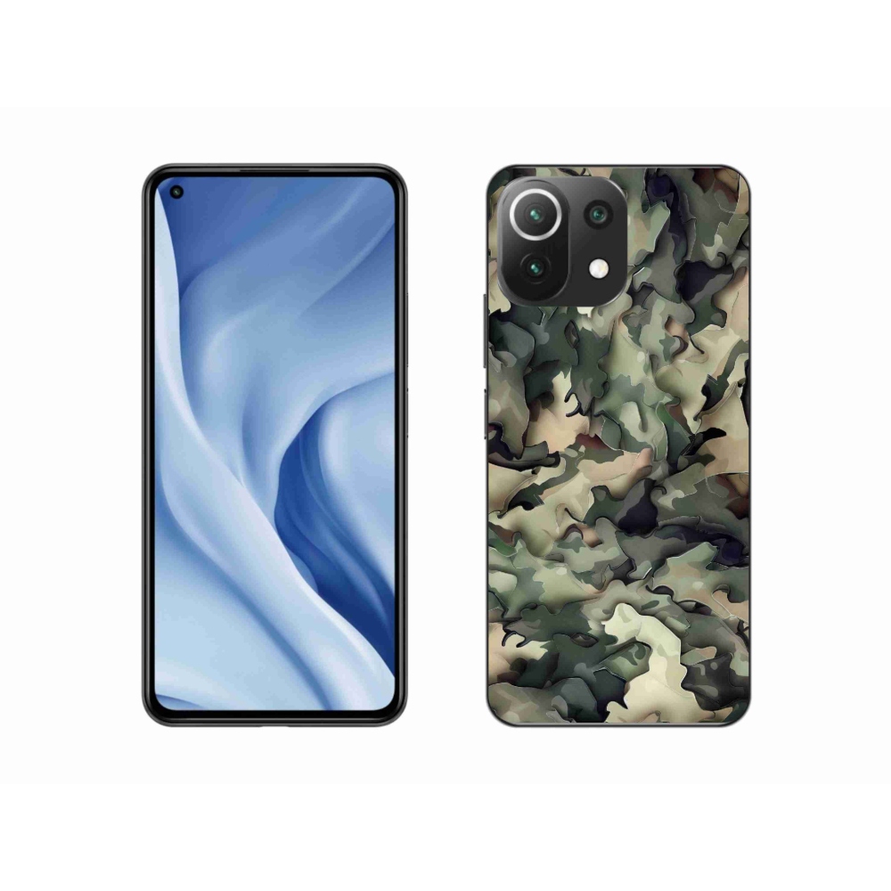 Gelový kryt mmCase na Xiaomi Mi 11 Lite 4G/5G - maskáčový vzor 9