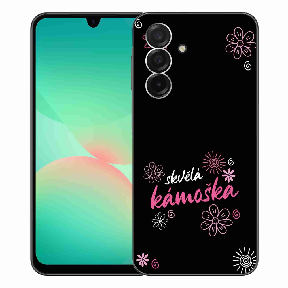 Gelový kryt mmCase na Samsung Galaxy A26 5G - skvělá kámoška černé pozadí