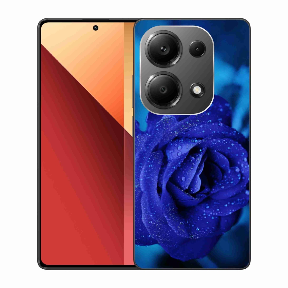 Gelový obal mmCase na Xiaomi Redmi Note 13 Pro 4G/Poco M6 Pro - modrá růže