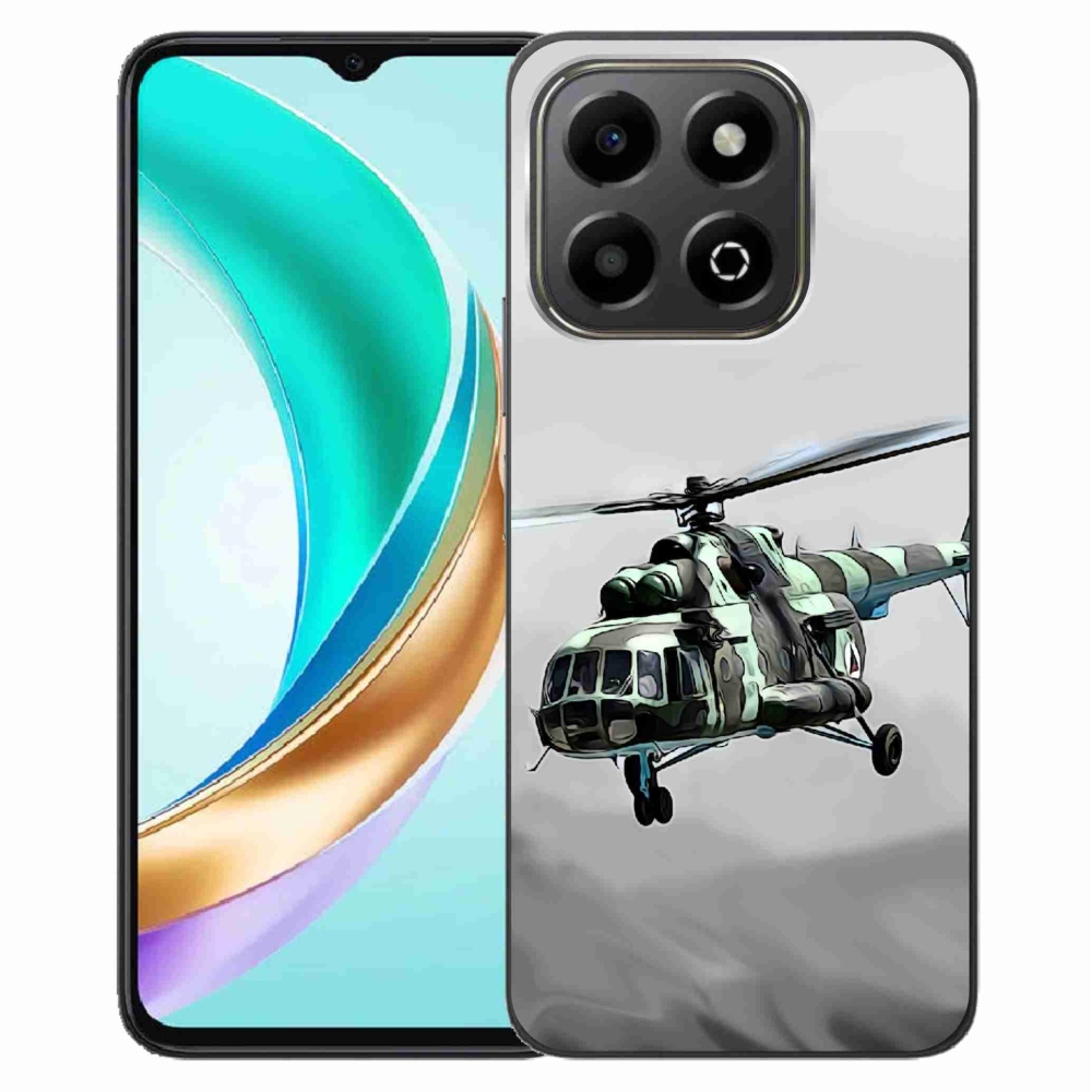 Gelový kryt mmCase na Honor X6b - vojenský vrtulník
