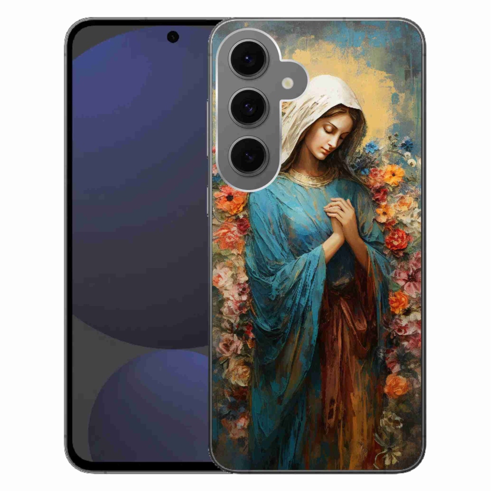 Gelový kryt mmCase na Samsung Galaxy S24 FE - svatá žena