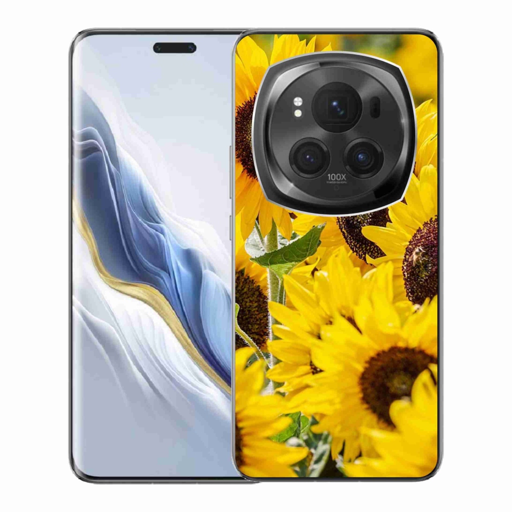 Gelový kryt mmCase na Honor Magic 6 Pro 5G - slunečnice