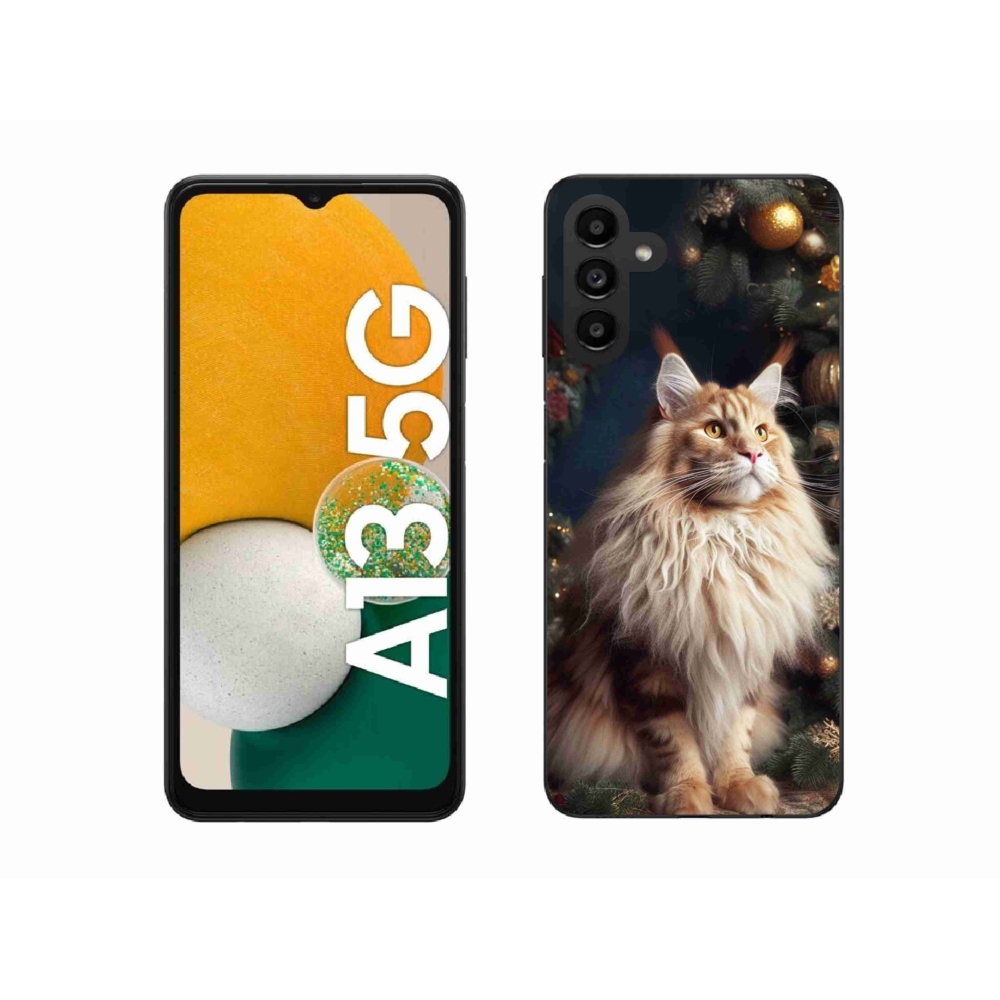 Gelový kryt mmCase na Samsung Galaxy A13 5G - kočka u stromku