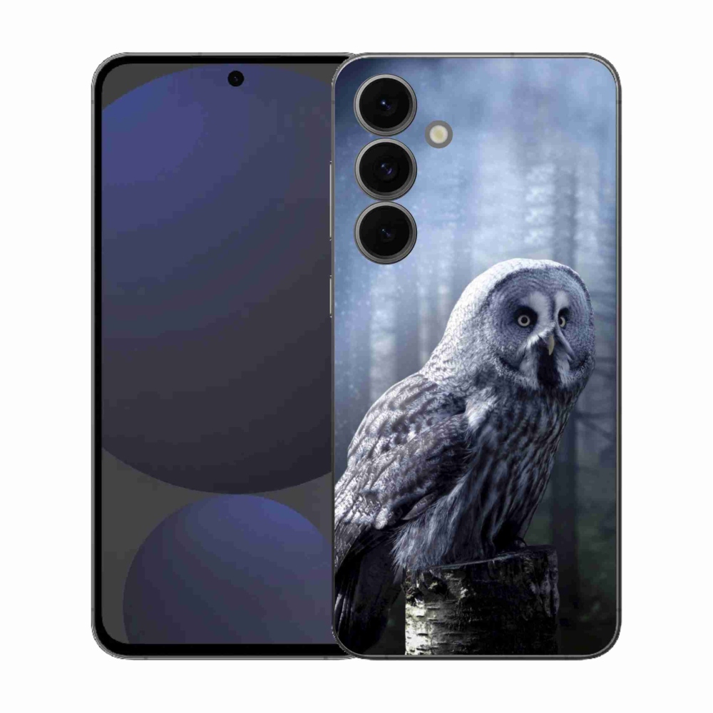 Gelový kryt mmCase na Samsung Galaxy S25 FE - sova