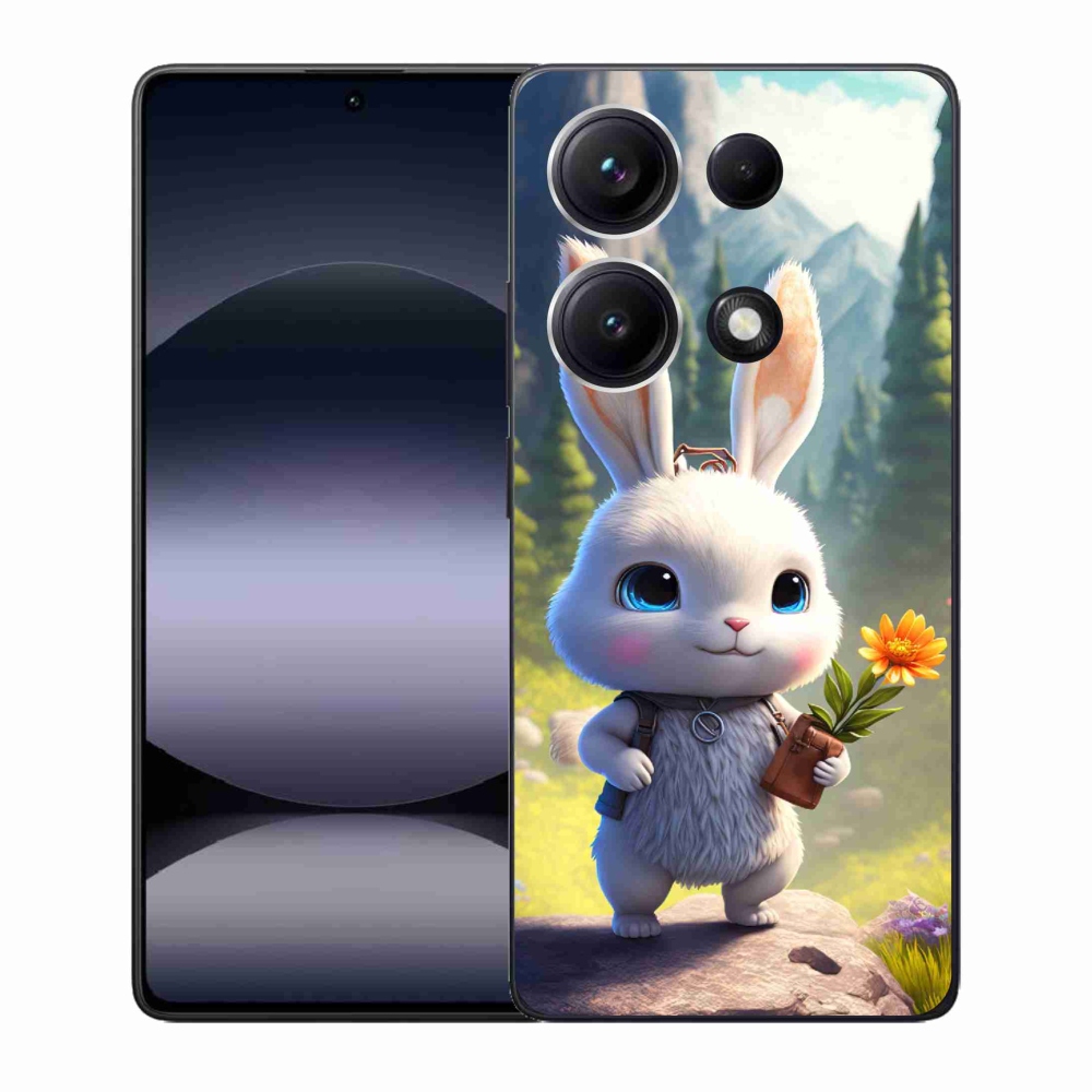 Gelový kryt mmCase na Xiaomi Redmi Note 14S - roztomilý králíček