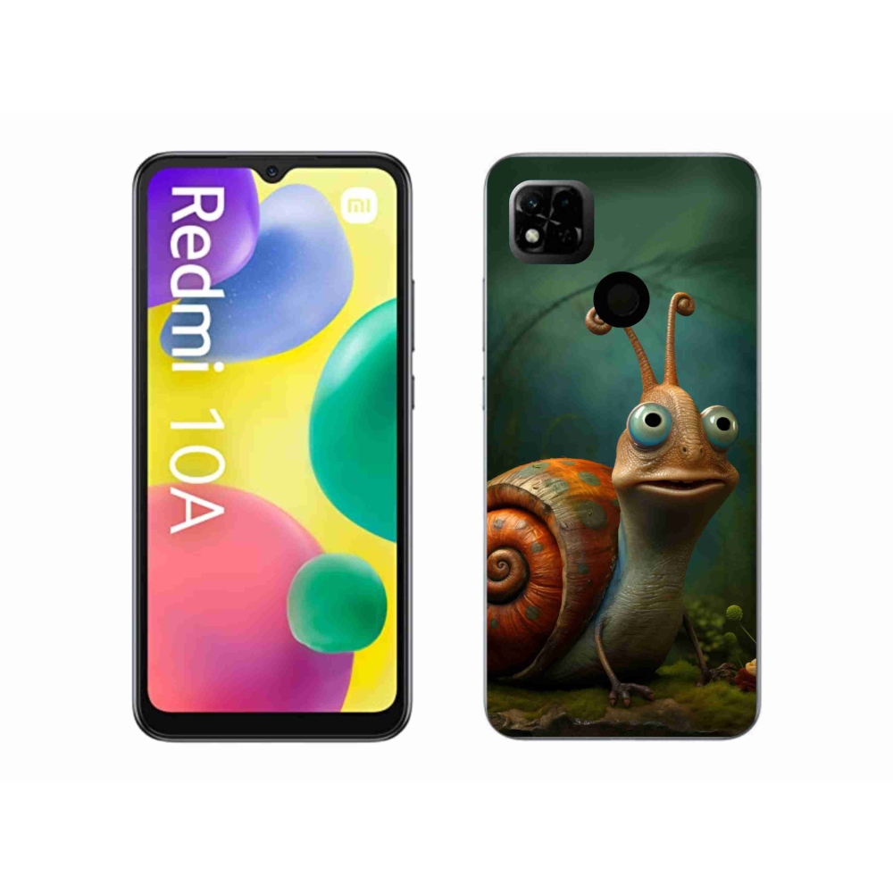 Gelový kryt mmCase na Xiaomi Redmi 10A - šnek