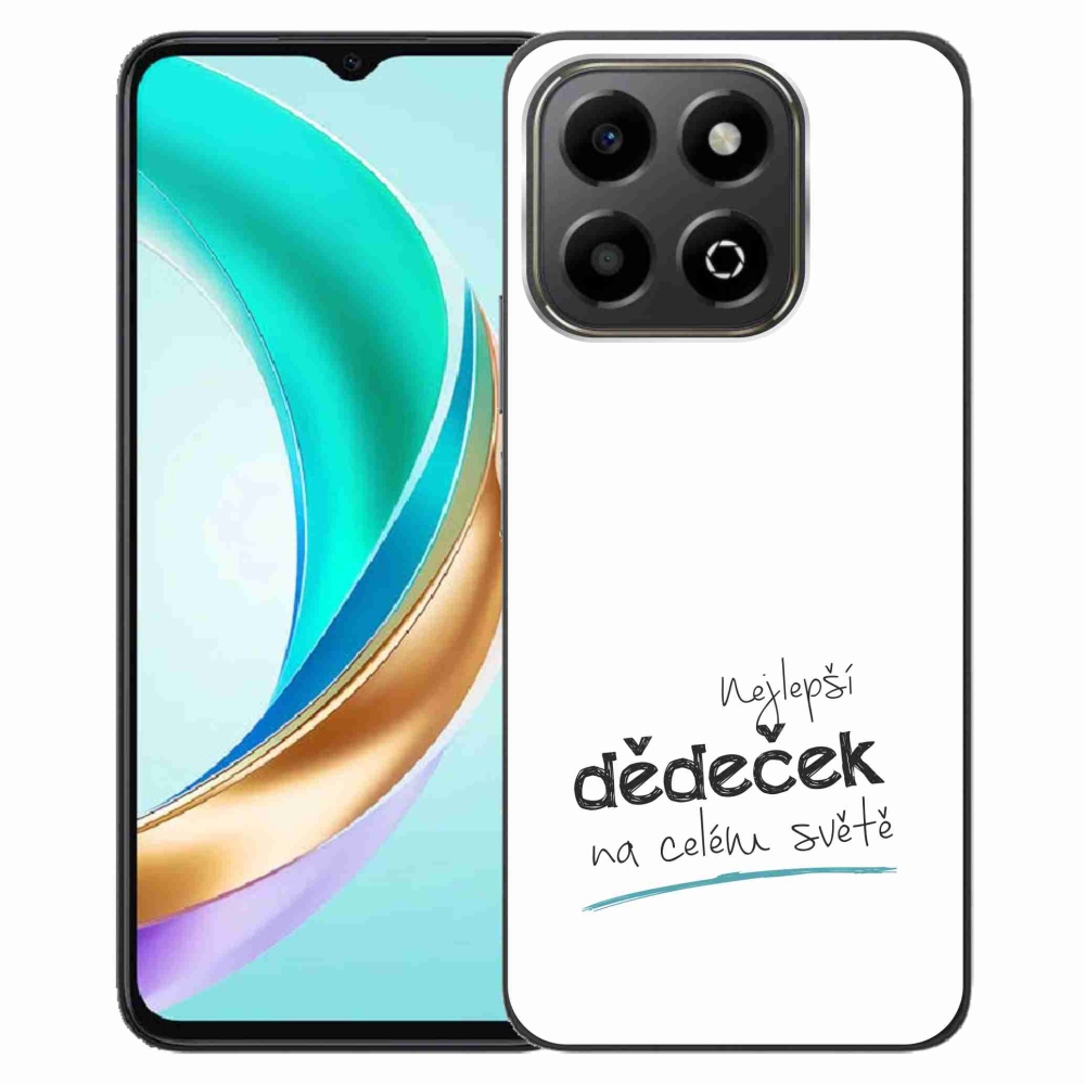 Gelový kryt mmCase na Honor X6b - nejlepší dědeček 3 bílé pozadí