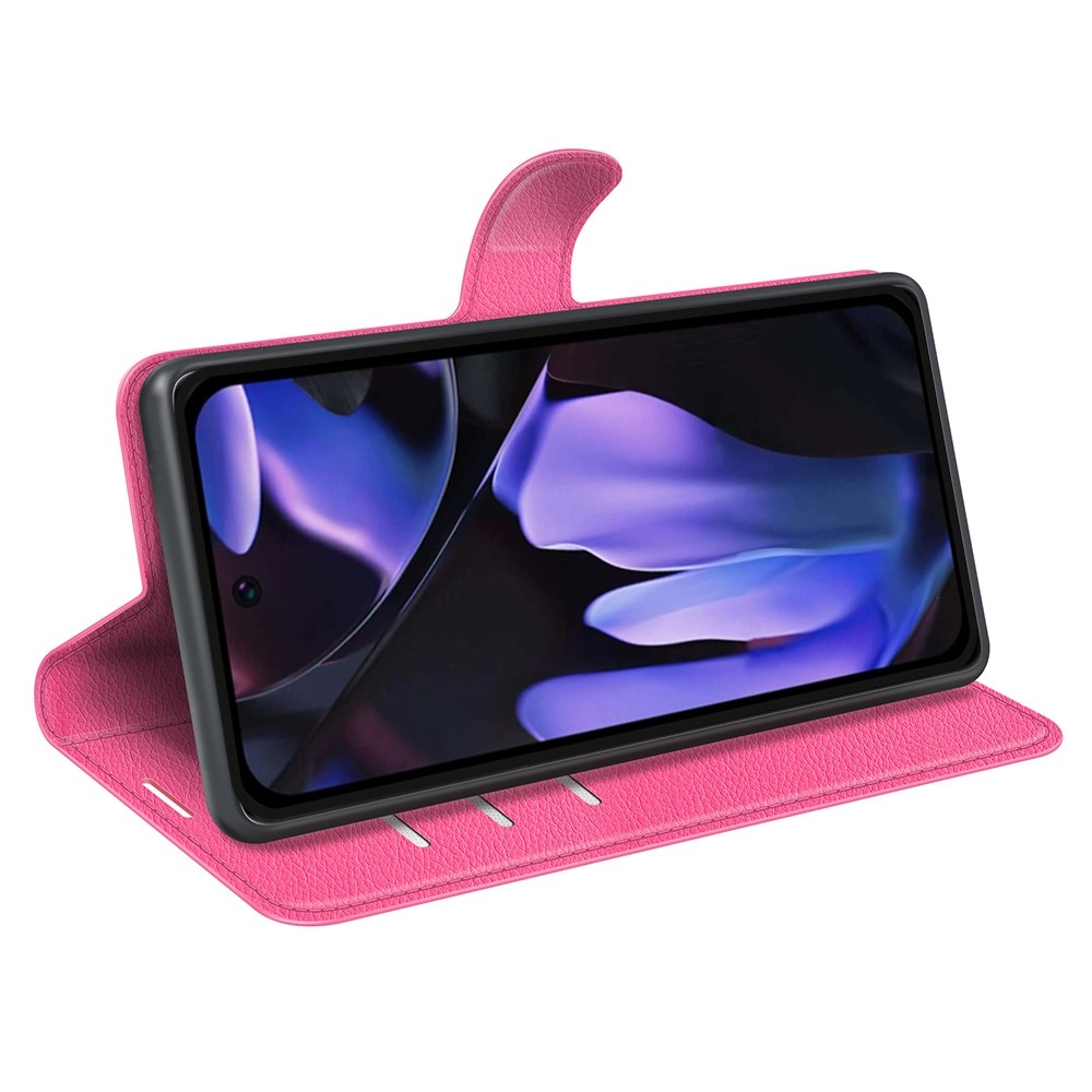 Litchi knížkové pouzdro na Google Pixel 9a - rose