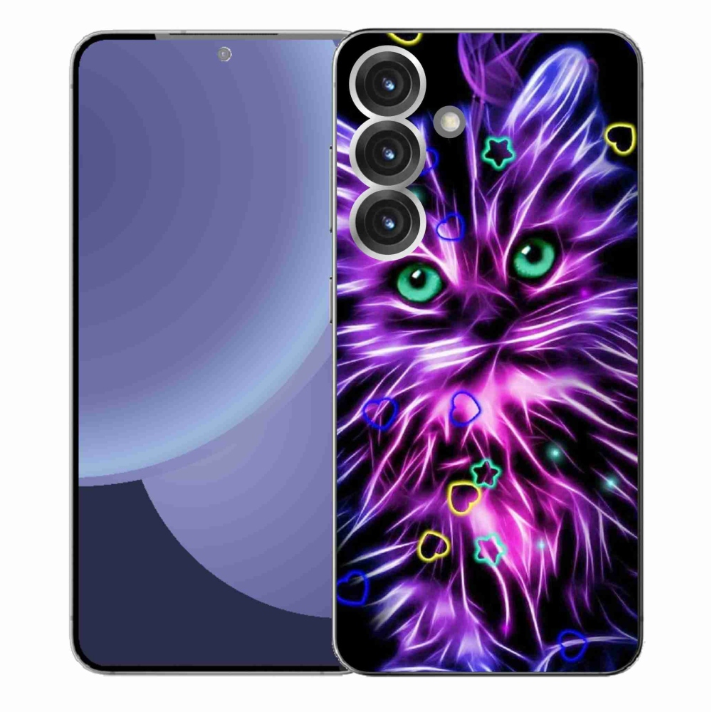 Gelový kryt mmCase na Samsung Galaxy S25+ - abstraktní kočka
