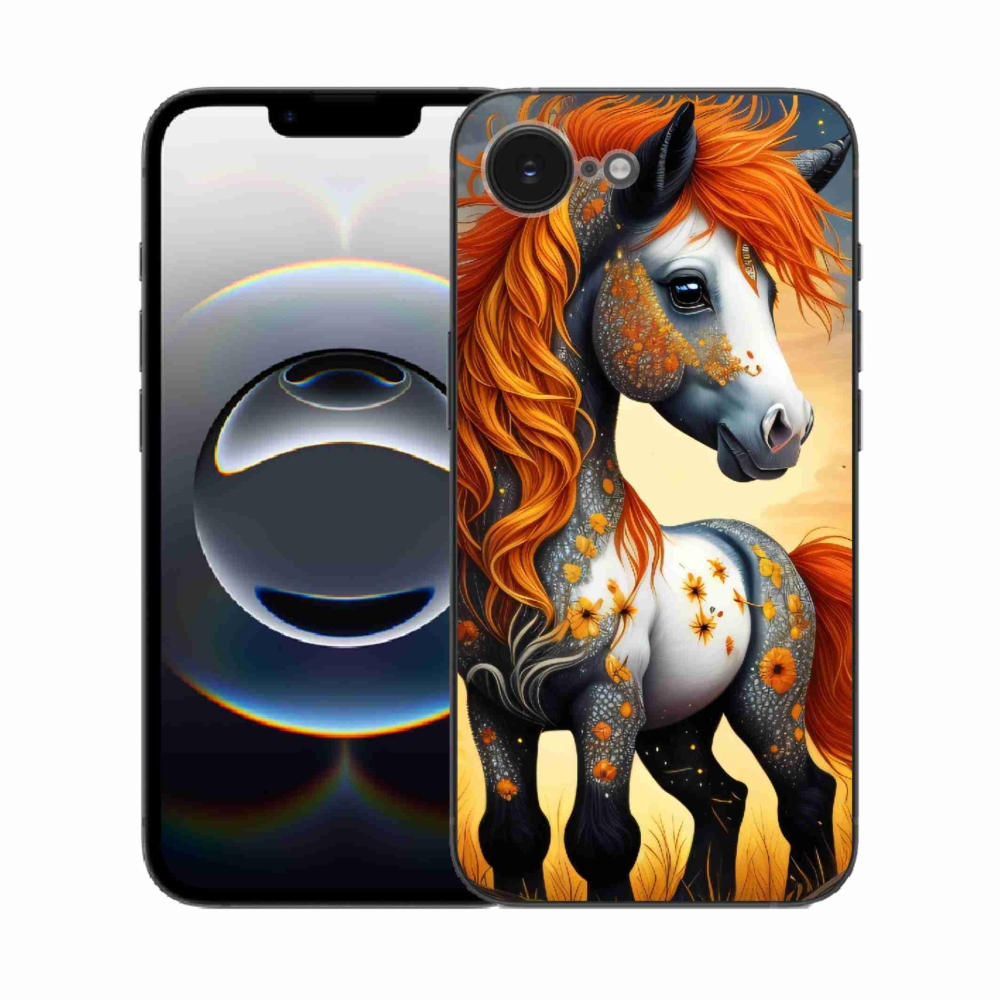 Gelový kryt mmCase na iPhone 16e - barevný poník