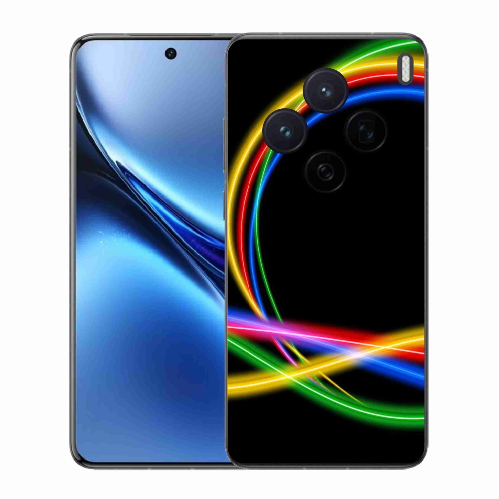Gelový kryt mmCase na Vivo X200 5G - neonové kruhy