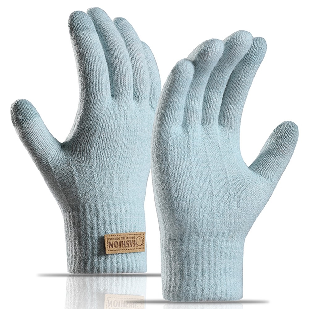 Bear dámské dotykové zimní rukavice - světlemodré
