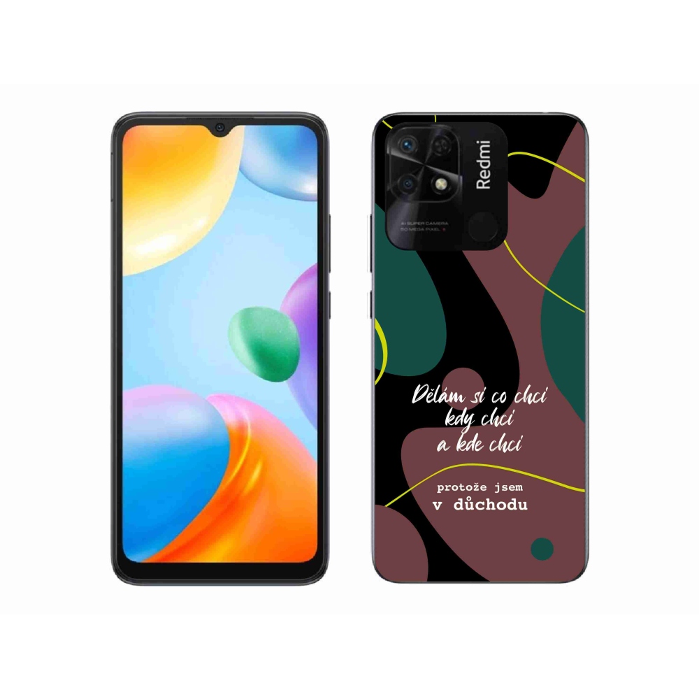 Gelový kryt mmCase na Xiaomi Redmi 10C - vtipný text 10 černé pozadí