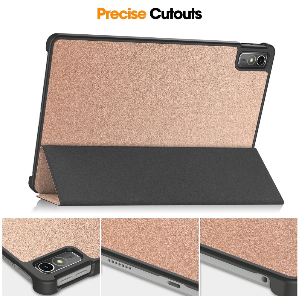 Case chytré zavírací pouzdro na Lenovo Tab M10 5G - růžovozlaté