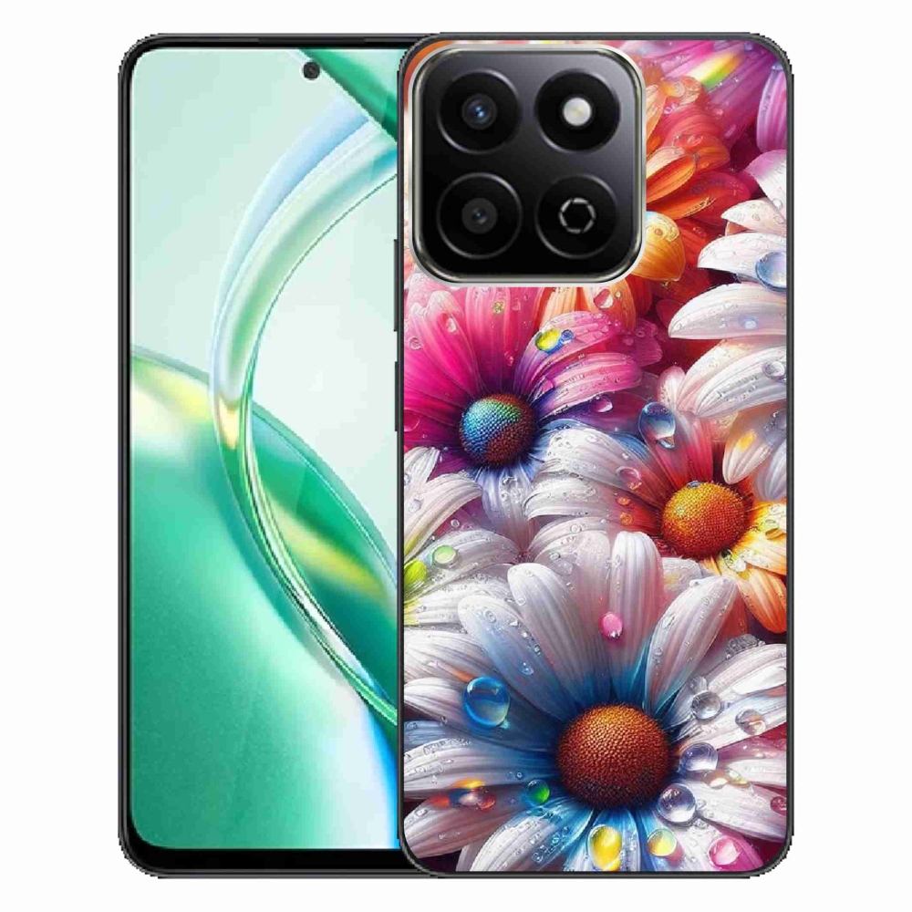 Gelový kryt mmCase na Honor 200 Smart 5G - barevné kopretiny