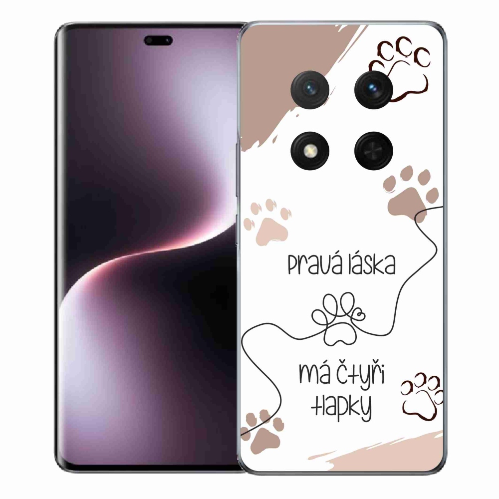 Gelový kryt mmCase na Honor Magic 7 Lite 5G - psí motiv 1 bílé pozadí