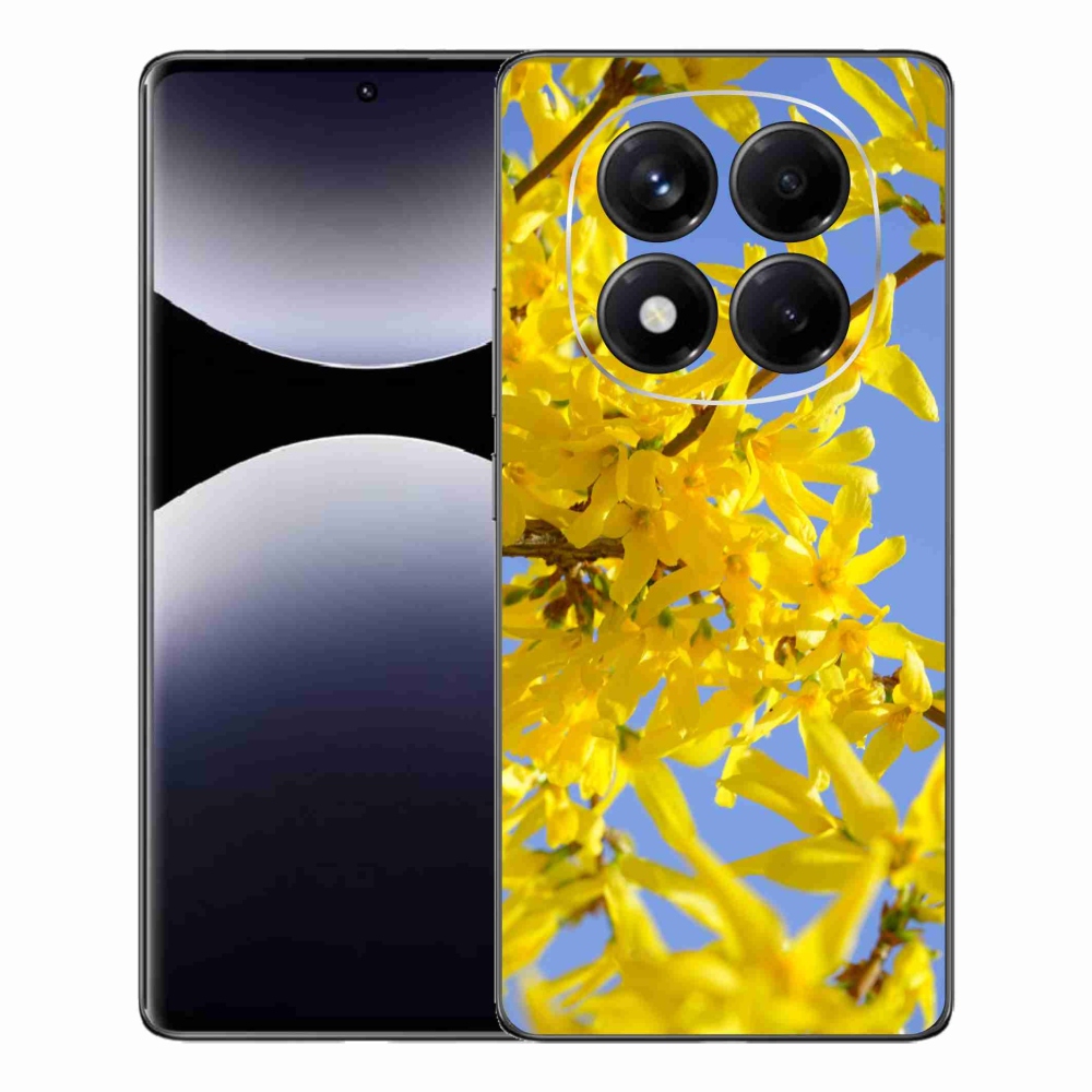 Gelový kryt mmCase na Xiaomi Redmi Note 14 Pro - žluté květy