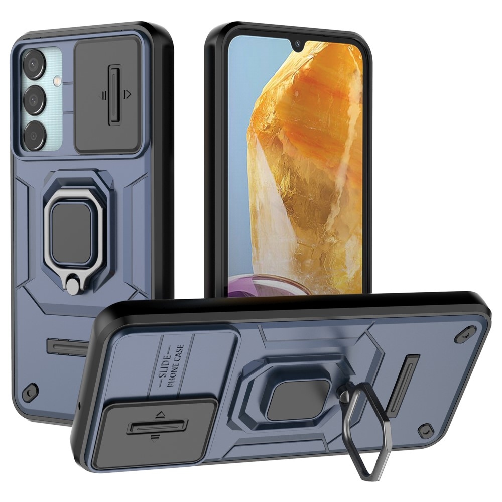 Lens odolný hybridní kryt na Samsung Galaxy M15 5G - modrý