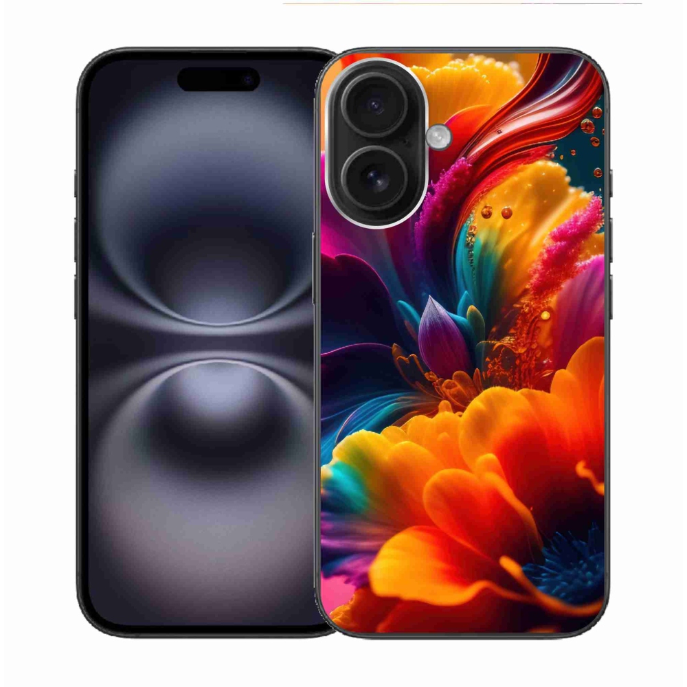 Gelový kryt mmCase na iPhone 16 - abstraktní motiv 2