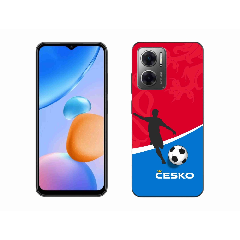 Gelový kryt mmCase na Xiaomi Redmi 10 5G - fotbal Česko