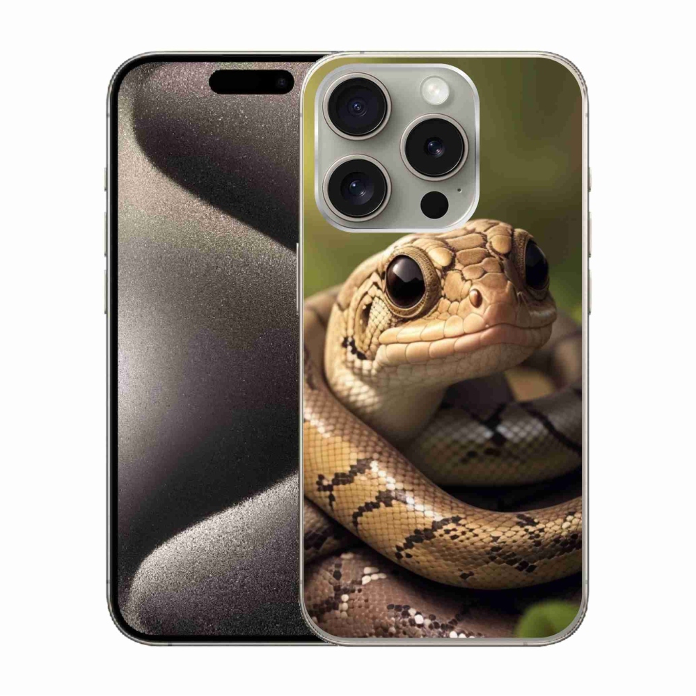 Gelový kryt mmCase na iPhone 15 Pro - had 1