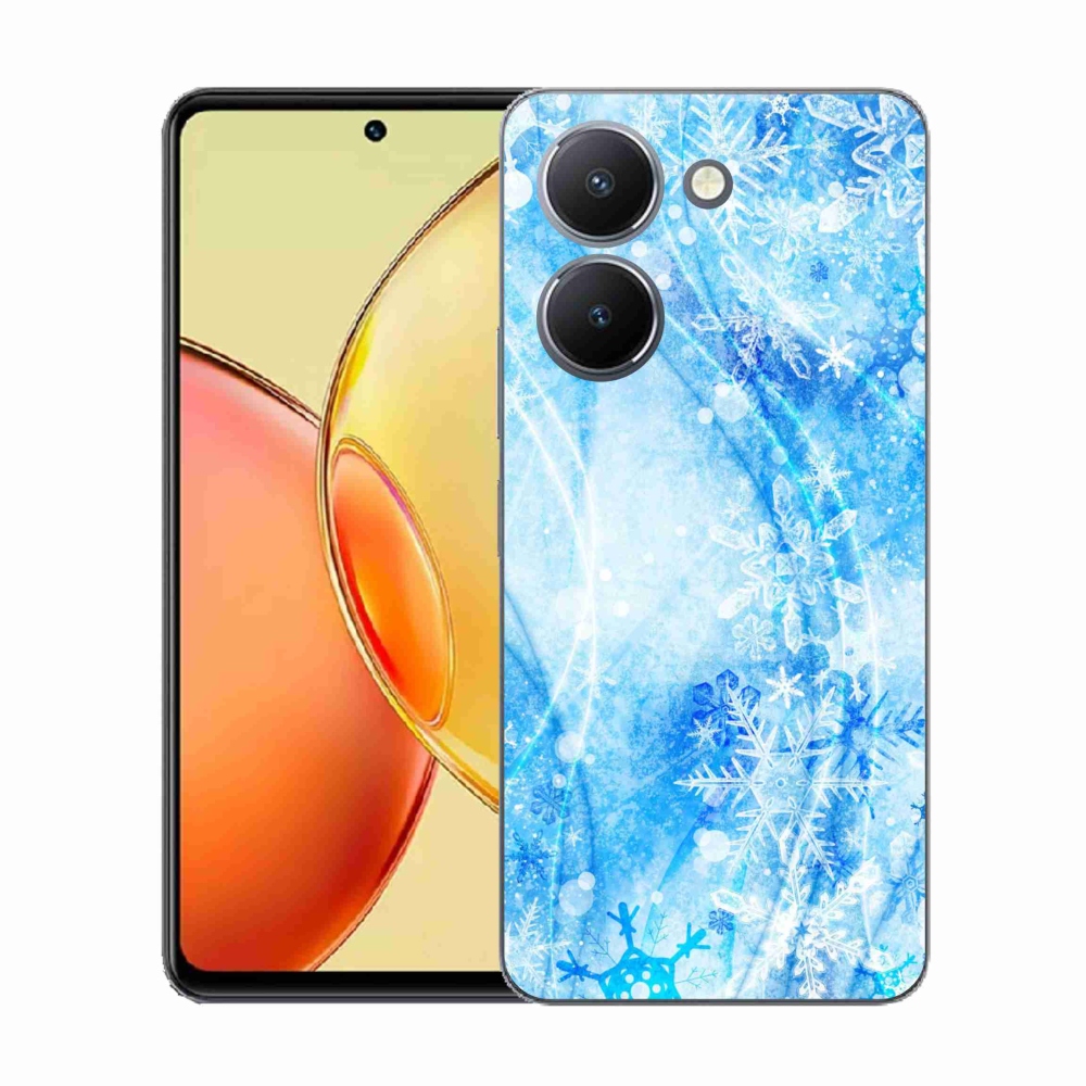 Gelový kryt mmCase na Vivo Y36 - sněhové vločky