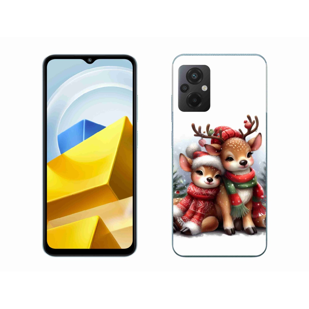 Gelový kryt mmCase na Xiaomi Poco M5 4G - vánoční sobi