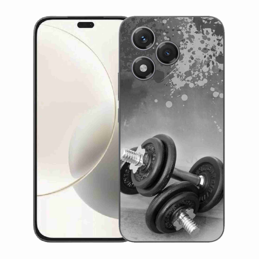 Gelový kryt mmCase na Honor 400 Lite - činky 1