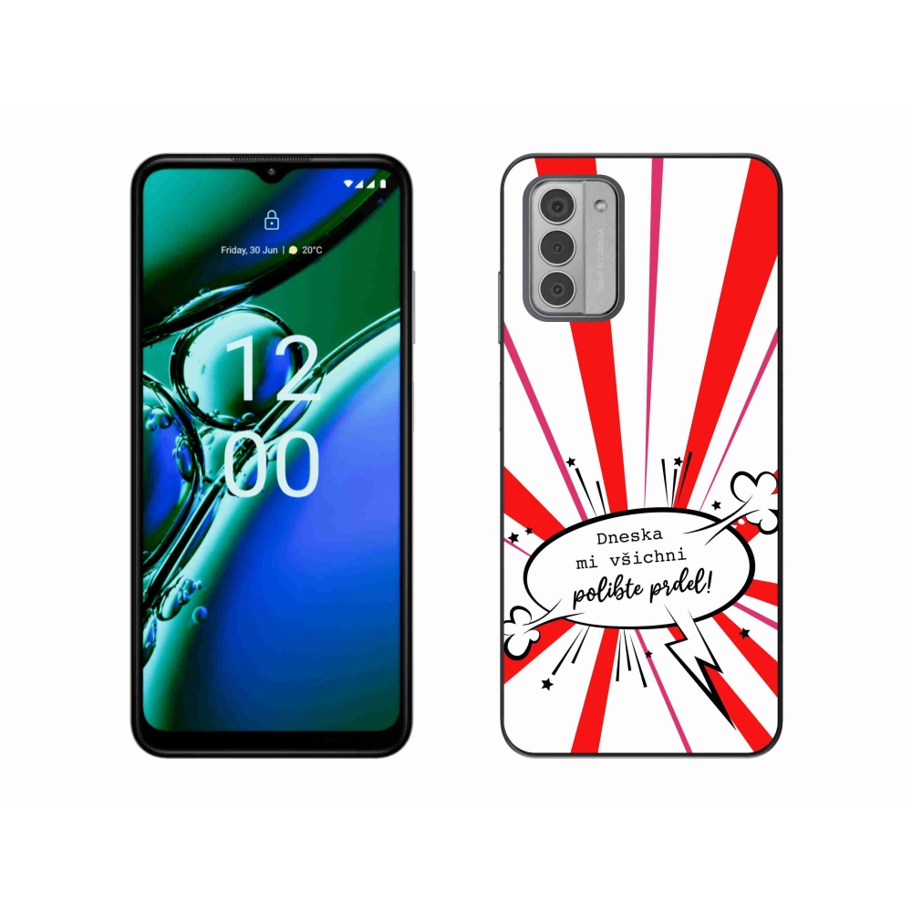 Gelový kryt mmCase na Nokia G42 - vtipný text 15 bílé pozadí